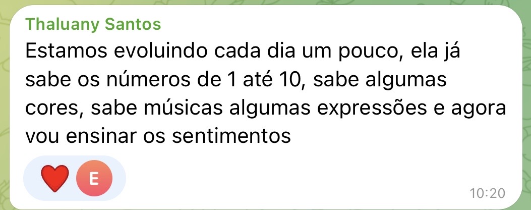 Depoimento de mãe 13