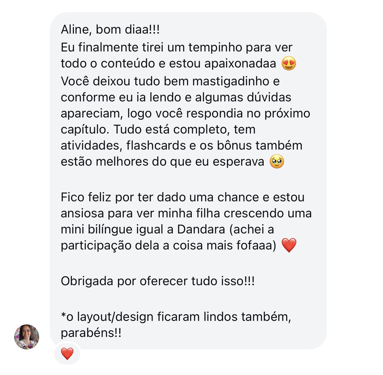 Depoimento de mãe 6