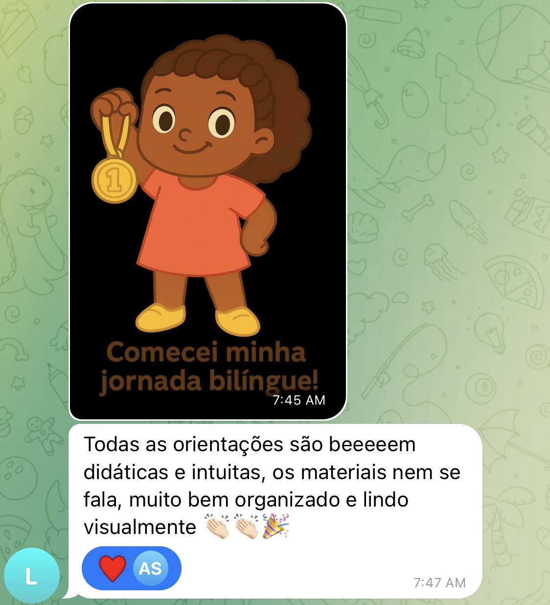 Depoimento de mãe 7